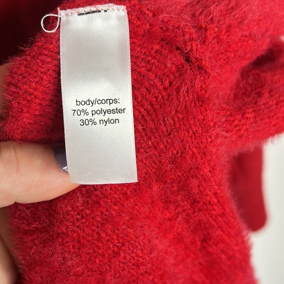 Maurice’s Red Cowl Neck Pullover Knit Sweater - Picture 8 of 9